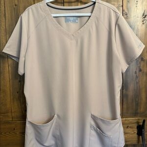Beige (cream) scrub top